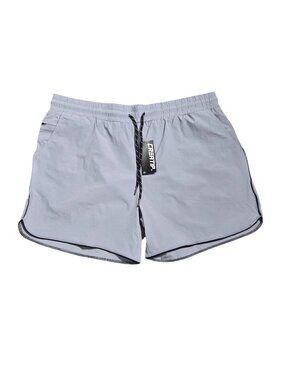 NWT | CREATIP Light Gray Performance Running Shorts | Zipper Pocket | Size XL